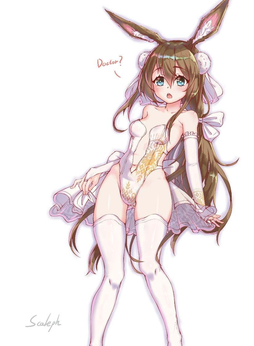 amiya (arknights) drawn by scaleph