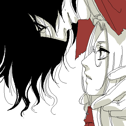 alucard and integra hellsing (hellsing) drawn by toshimichi_yukari