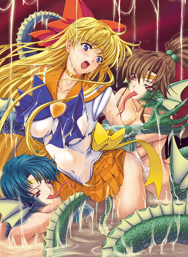 mizuno ami, aino minako, kino makoto, sailor mercury, sailor venus, and 2 more (bishoujo senshi sailor moon) drawn by inoino