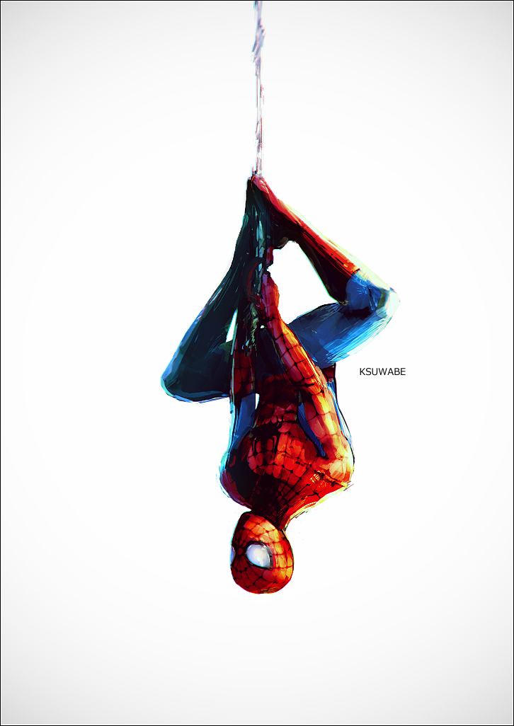 spider-man and peter parker (marvel and 1 more) drawn by k-suwabe
