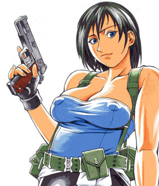 jill valentine (resident evil and 1 more) drawn by minyanyako