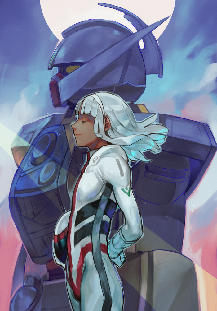 turn a gundam and loran cehack (gundam and 1 more) drawn by hungry_clicker