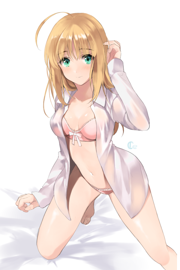 artoria pendragon and saber (fate and 1 more) drawn by ice_(ice_aptx)