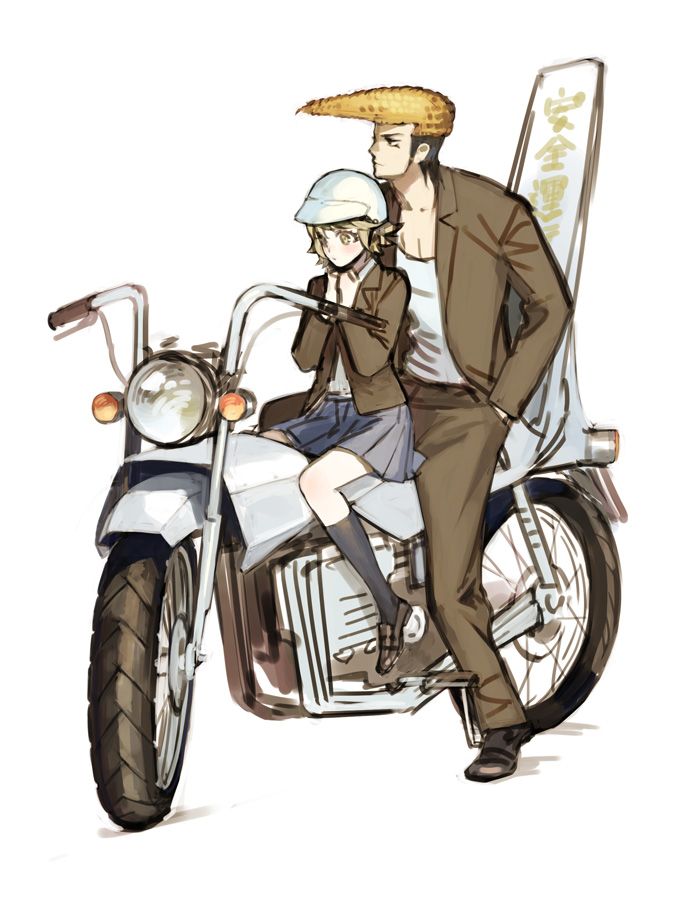 fujisaki chihiro and owada mondo (danganronpa and 1 more) drawn by naoko_(naonocoto)