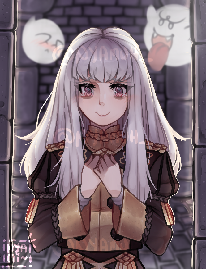 lysithea von ordelia and boo (fire emblem and 2 more) drawn by nyamuh
