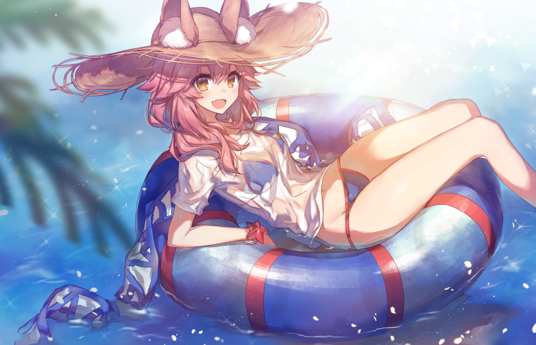 tamamo and tamamo no mae (fate and 2 more) drawn by chocoan