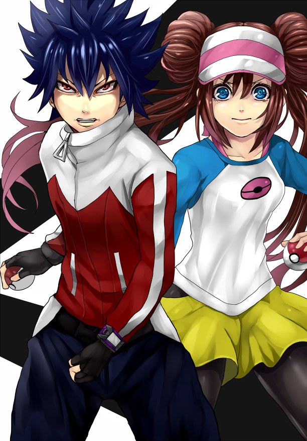 rosa and hugh (pokemon and 1 more) drawn by yukinojou_yakan