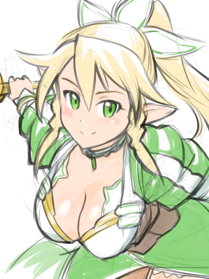 leafa (sword art online) drawn by ueyama_michirou