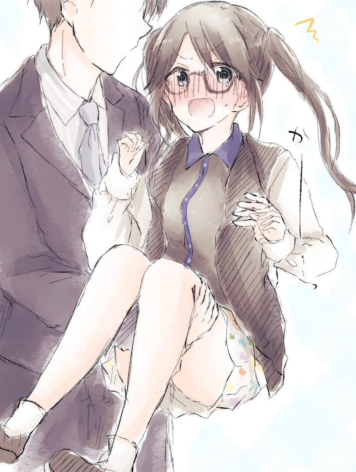producer and mitsumine yuika (idolmaster and 1 more) drawn by baran._(ba_ra_ran)