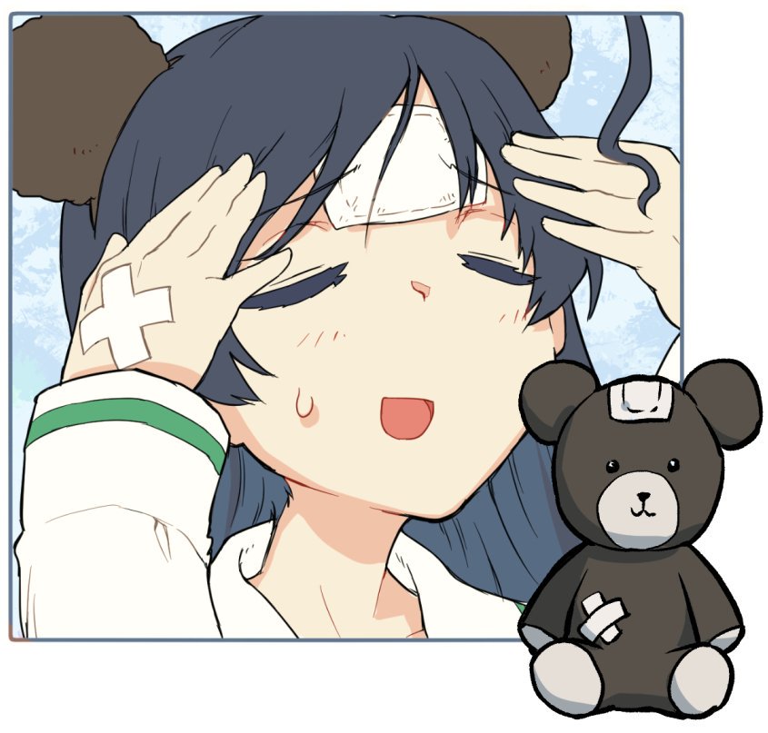 boko and isuzu hana (girls und panzer) drawn by monolith_(suibou_souko)