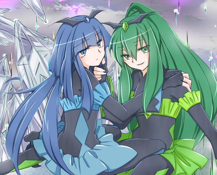 bad end beauty and bad end march (precure and 1 more) drawn by jappo