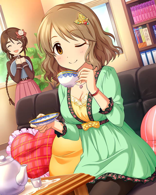 tsukimiya miyabi and aihara yukino (idolmaster and 1 more)