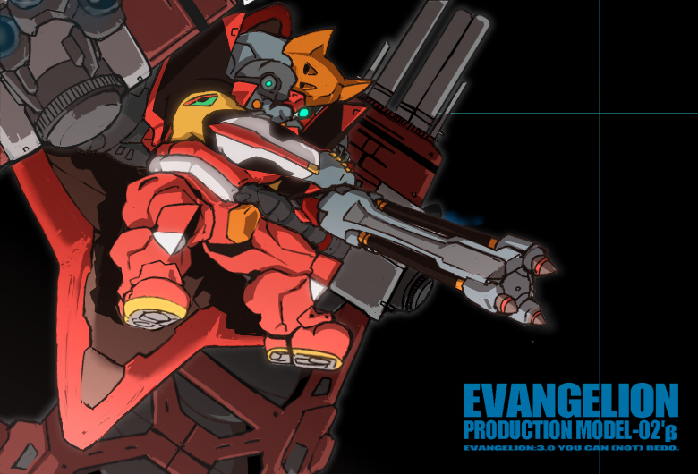 eva 02 and eva 02 prime beta (neon genesis evangelion and 2 more) drawn by 7-gou_(kisuke007)
