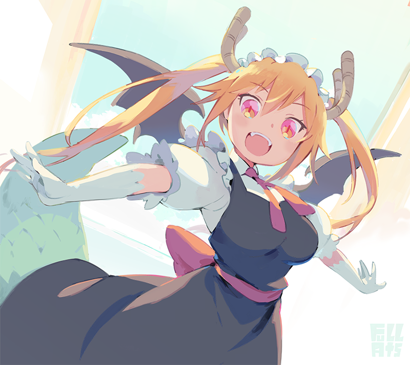 tohru (kobayashi-san chi no maidragon) drawn by blanco026