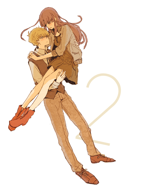 hakuba saguru and koizumi akako (meitantei conan and 1 more) drawn by dolldagga