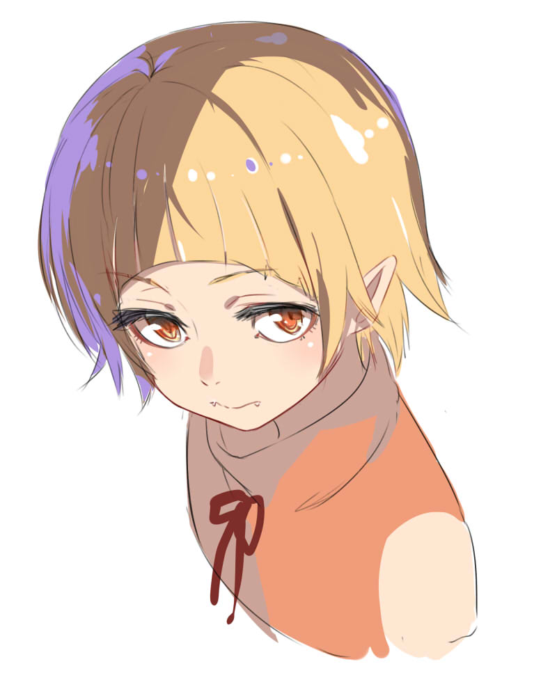 oshino shinobu and kiss-shot acerola-orion heart-under-blade (monogatari and 1 more) drawn by isshiki_(ffmania7)