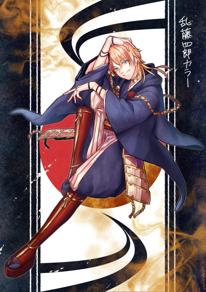 tsurumaru kuninaga and midare toushirou (touken ranbu) drawn by hiwakana6121
