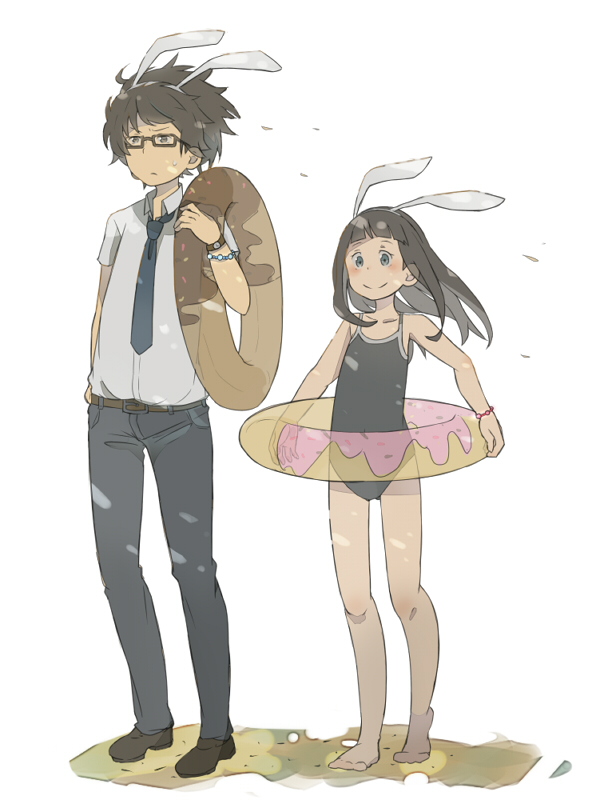 usami natsuki and usami sakura (tsuritama) drawn by poripori_(popocox)
