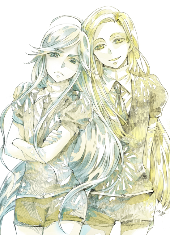 alexandrite and chrysoberyl (houseki no kuni) drawn by shuiqin