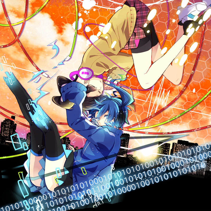 ene and enomoto takane (kagerou project) drawn by akinai_ari