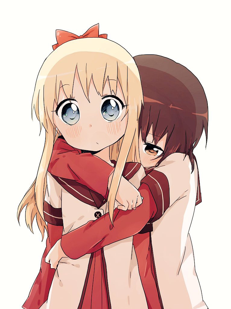 toshinou kyouko and funami yui (yuruyuri) drawn by bafarin