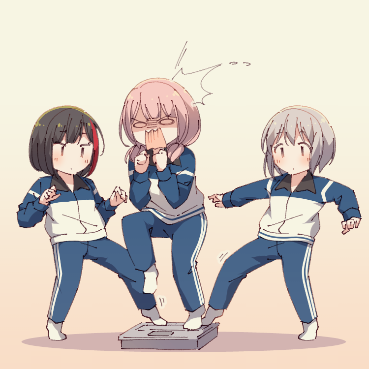 mitake ran, aoba moca, and uehara himari (bang dream!) drawn by ayasaka