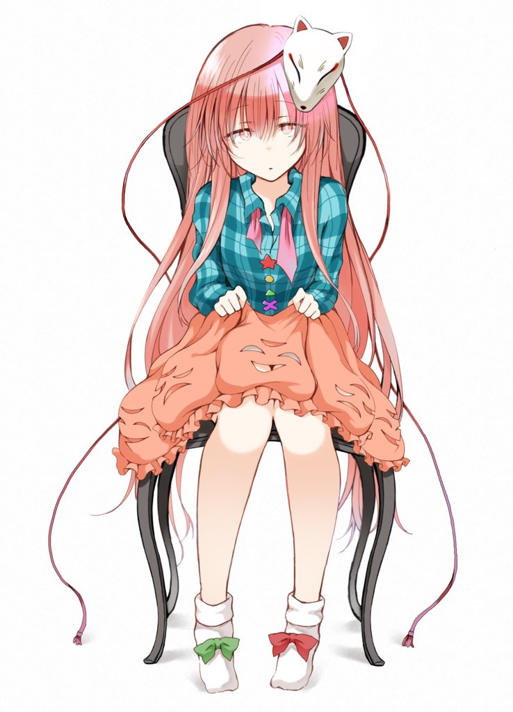 hata no kokoro (touhou) drawn by nanana_(chicken_union)