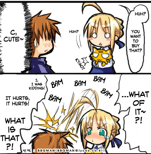 artoria pendragon, saber, and emiya shirou (fate and 1 more)