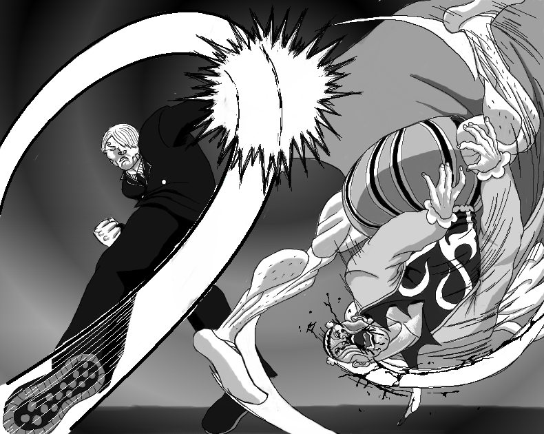 sanji and bon clay (one piece and 1 more)