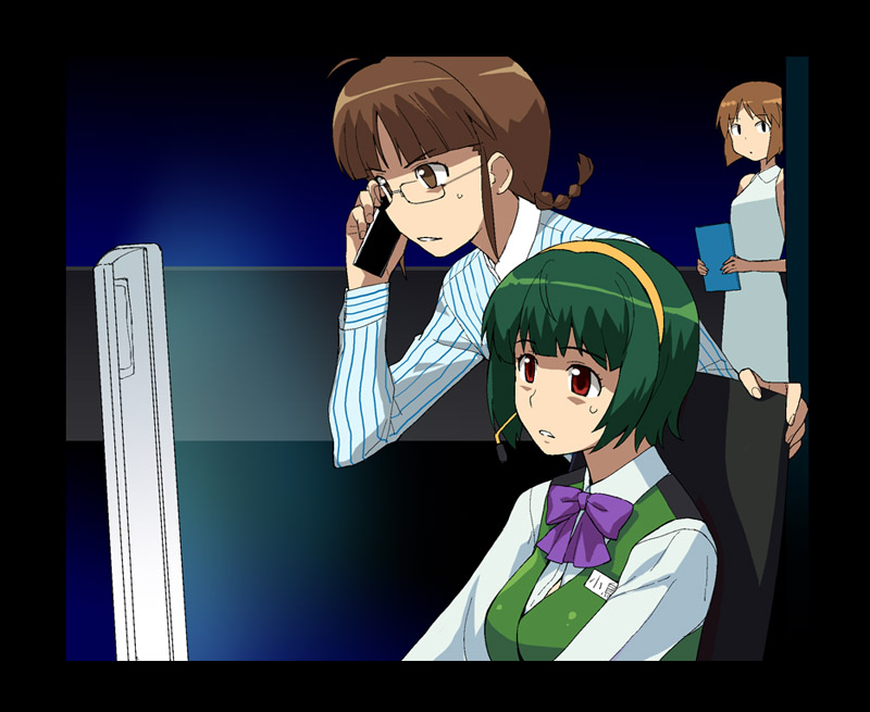 hagiwara yukiho, akizuki ritsuko, and otonashi kotori (idolmaster) drawn by a1_(initial-g)