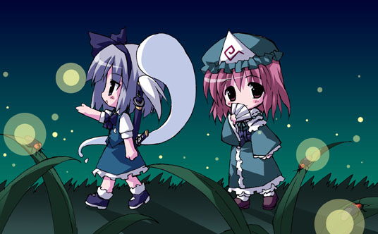 konpaku youmu and saigyouji yuyuko (touhou) drawn by petenshi_(dr._vermilion)