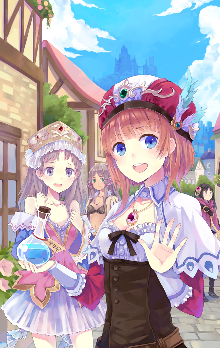 totooria helmold, rorolina frixell, mimi houllier von schwarzlang, and mervia siebel (atelier and 2 more) drawn by hao_(patinnko)