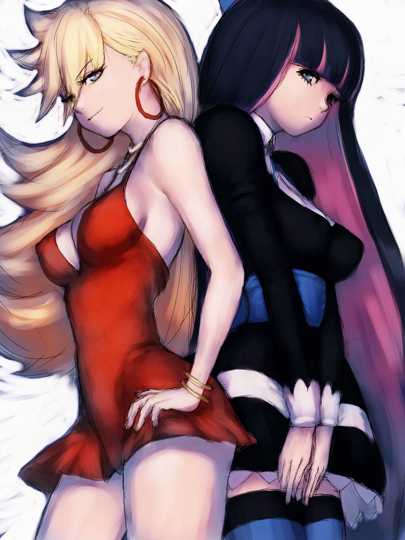 stocking and panty (panty & stocking with garterbelt) drawn by fumio_(rsqkr)