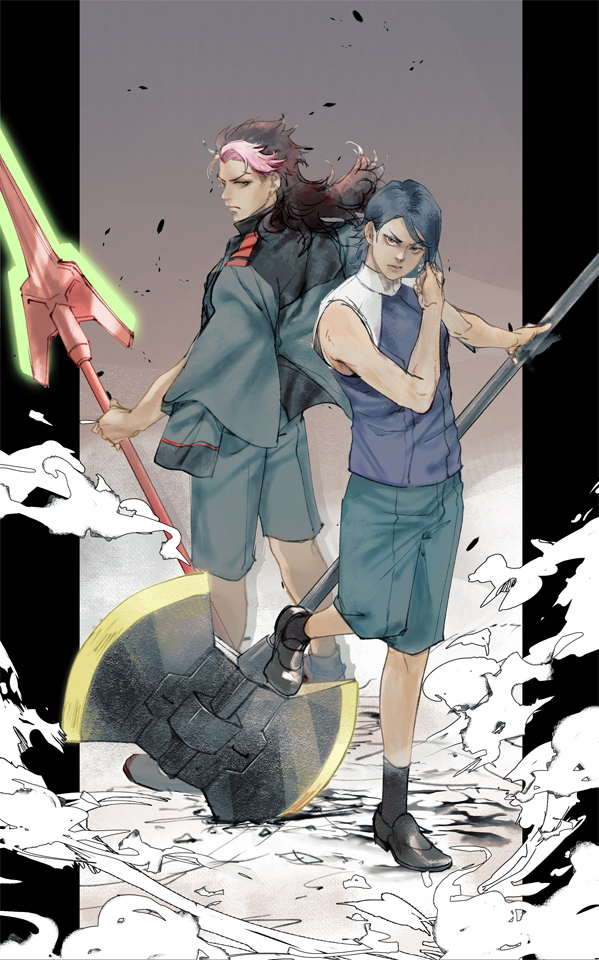 guel jeturk and lauda neill (gundam and 1 more) drawn by mak_(kainemaru)