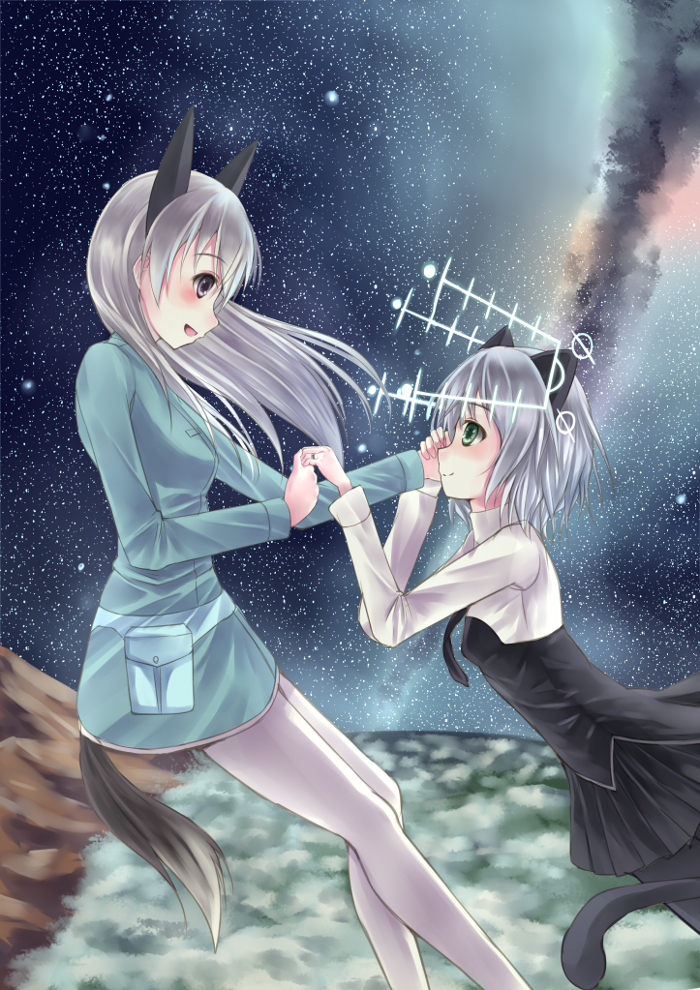 sanya v. litvyak and eila ilmatar juutilainen (world witches series and 1 more) drawn by kino_(kino_buro)