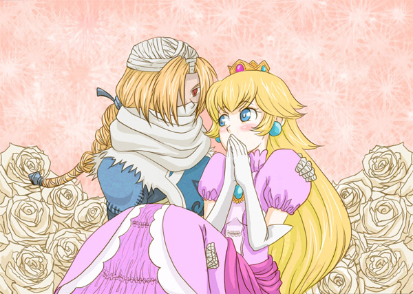 princess peach and sheik (the legend of zelda and 3 more)
