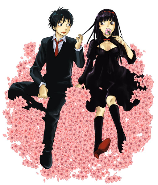 kuronuma sawako and kazehaya shouta (kimi ni todoke) drawn by akenoko