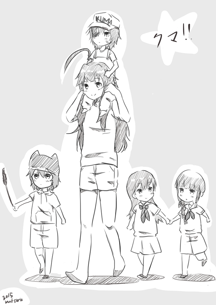 kitakami, ooi, kiso, kuma, and tama (kantai collection) drawn by matsuruuu