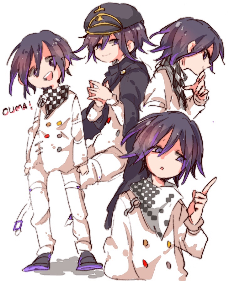 oma kokichi (danganronpa and 1 more) drawn by hiyomikun