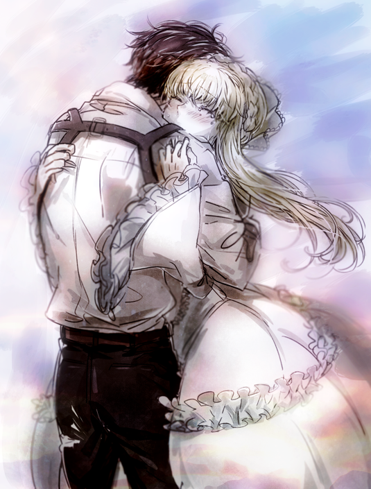 kaizuka inaho and asseylum vers allusia (aldnoah.zero) drawn by shokupa_(skp300)