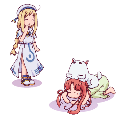 mizunashi akari, aria pokoteng, and alicia florence (aria) drawn by emoncake.
