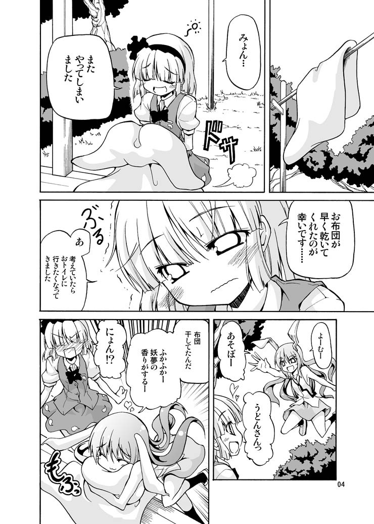konpaku youmu and reisen udongein inaba (touhou) drawn by hoshino_souichirou
