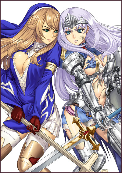 sigui, annelotte, and knight princess annelotte (queen's blade and 1 more) drawn by eiwa