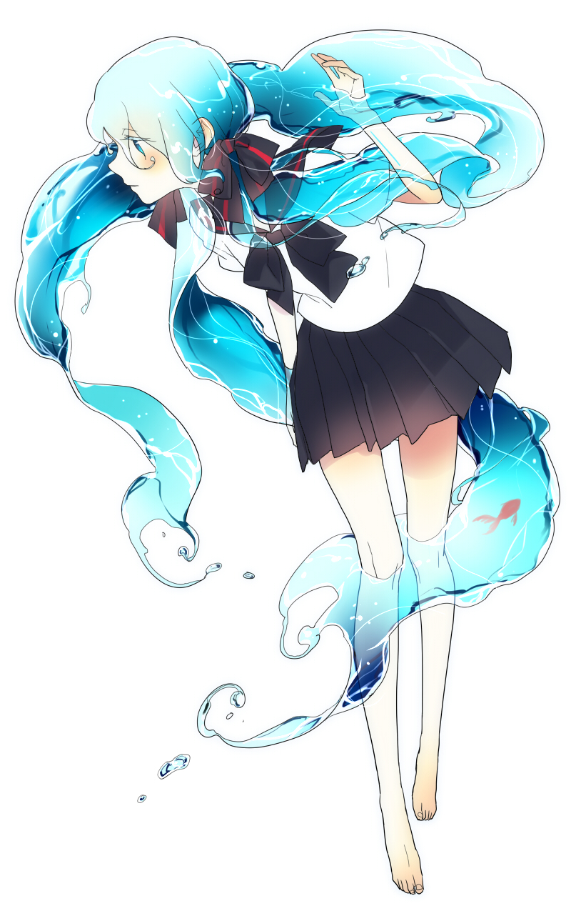 hatsune miku and bottle miku (vocaloid) drawn by naoto_(tulip)