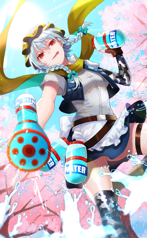 izayoi sakuya (touhou and 1 more) drawn by 13_(spice!!)