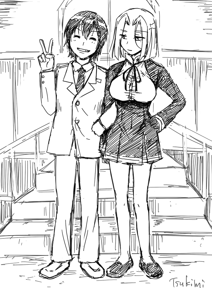 tatsuta and female admiral (kantai collection) drawn by tsukimi_50