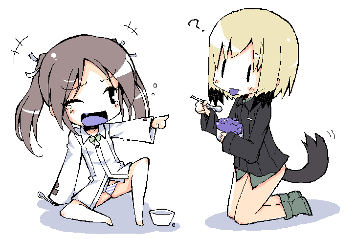 erica hartmann and francesca lucchini (world witches series and 1 more) drawn by aida_takanobu and whiral