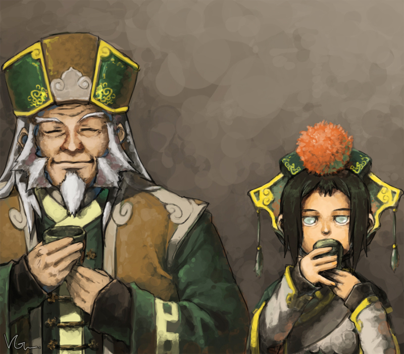 toph beifong and iroh (avatar legends and 1 more) drawn by virusgarura