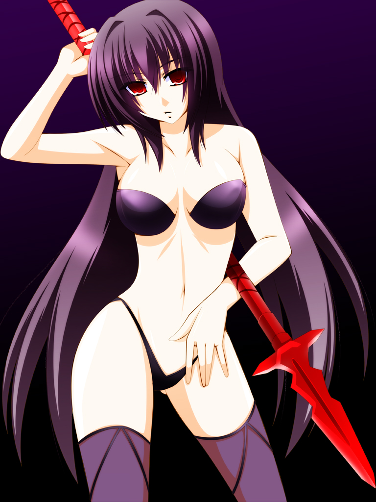 scathach (fate and 1 more) drawn by engo_(aquawatery)
