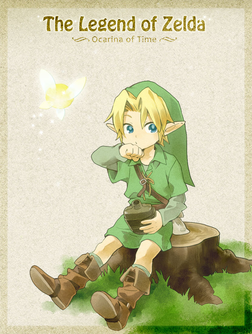 link, young link, and tatl (the legend of zelda and 2 more) drawn by utako